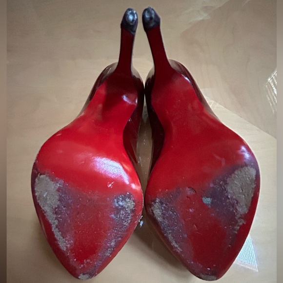 Christian Louboutin Rolando (Hidden Platform) Pumps Dark Red - Picture 4 of 10